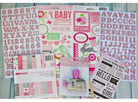 Kit Scrapbooking Baby Girl