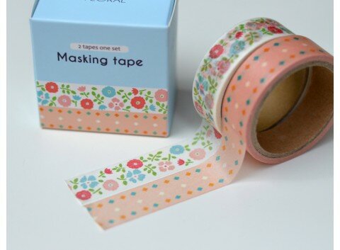 Set de dos Washi Tape Floral 1